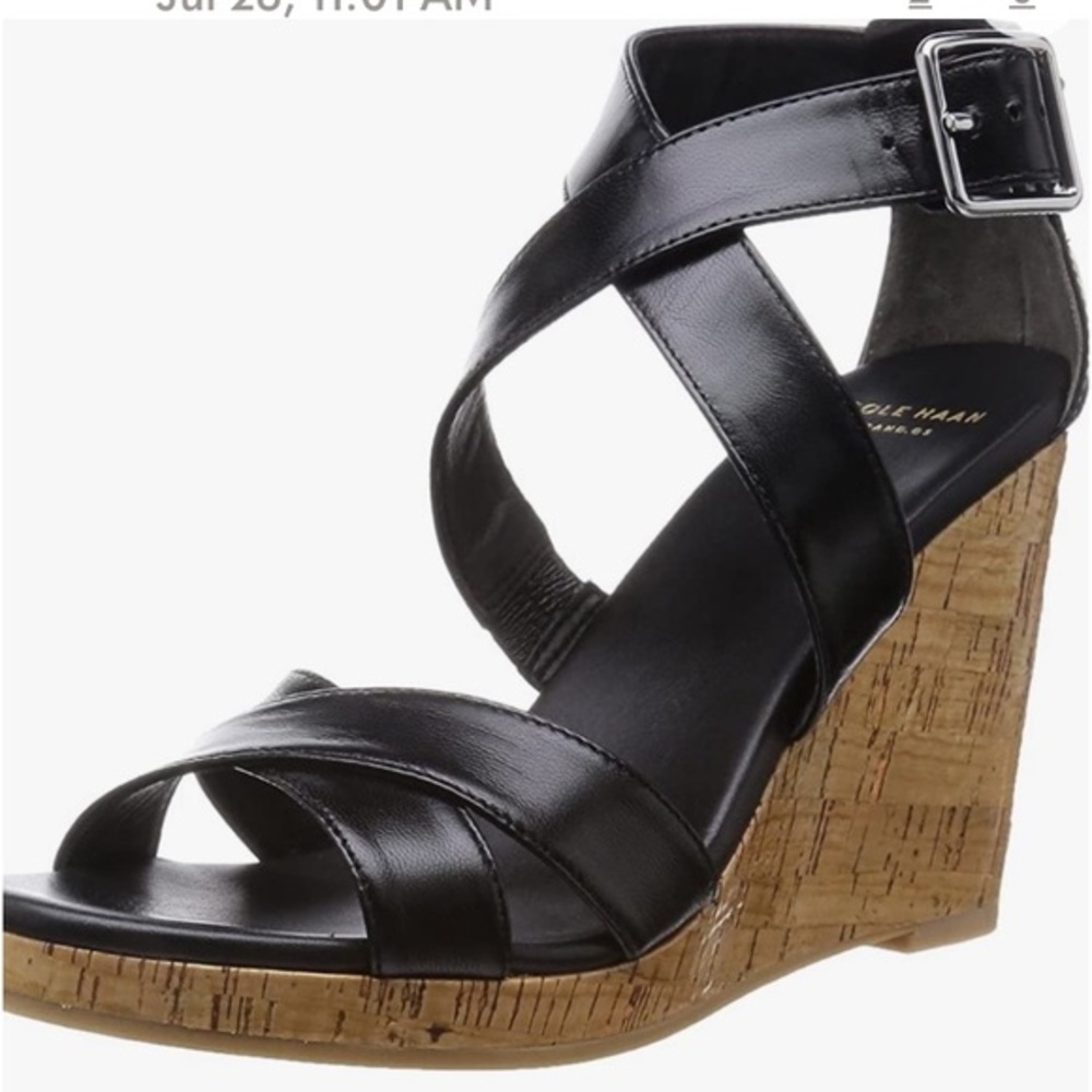 Cole Haan “Jillian” Wedge Sandals-6.5